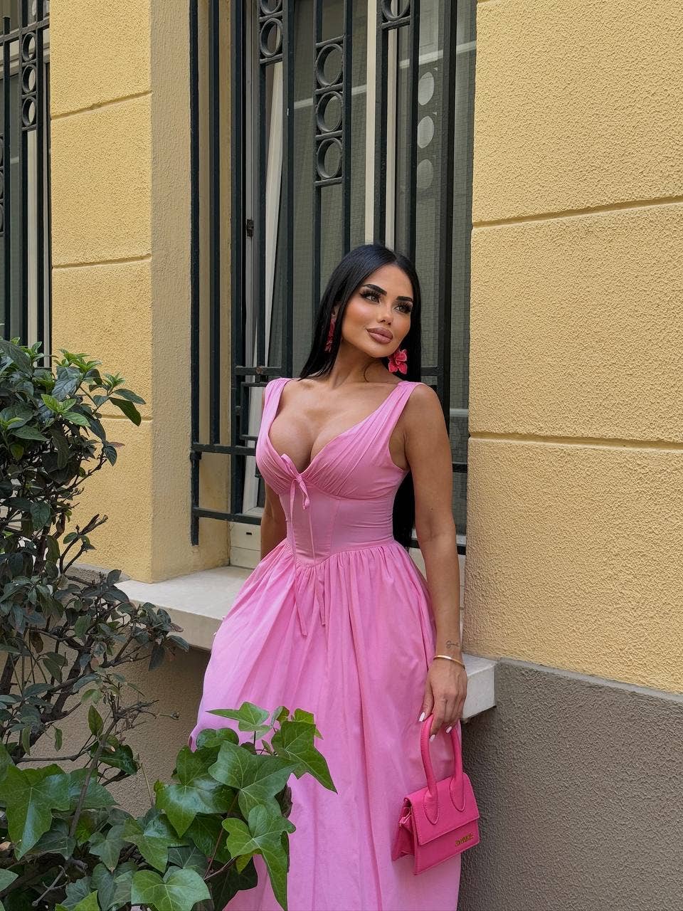 Standpoint Top – Vestido - Mulher por atacado – Vestido Riviera Maxi – Corpete – Laço Frontal – 120150