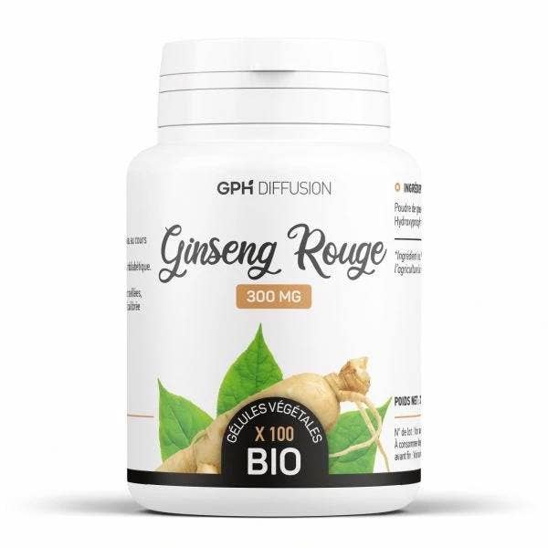 Ginseng rouge racine - 100 gélules pour la vente par Biovista