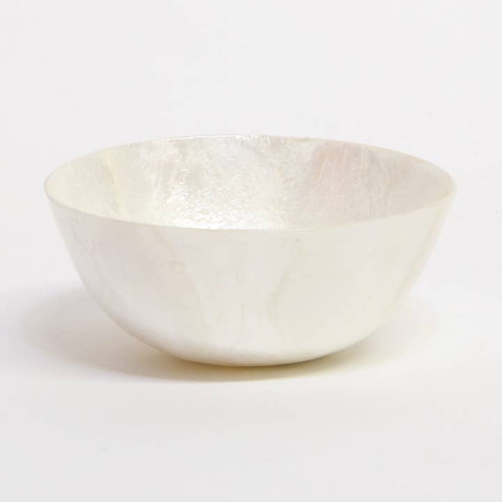 Tigela branca de madrepérola por atacado de Ithemba