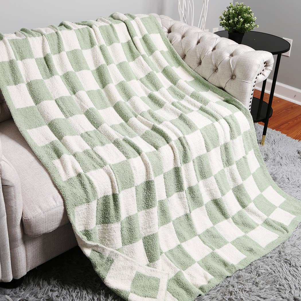 Fashion City - Wholesale Throw Blanket - Checkerboard Patterned Throw Blanket14