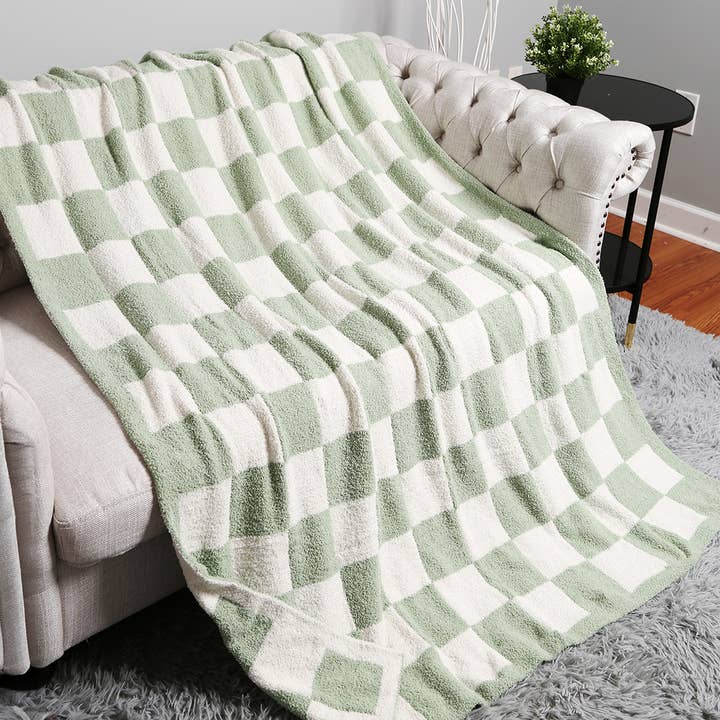 Fashion City - Wholesale Throw Blanket - Checkerboard Patterned Throw Blanket14
