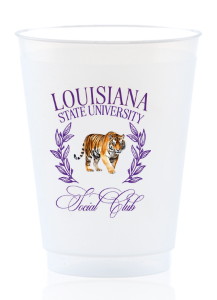 M2B Designs - Wholesale Disposable Cup - Louisiana State Social Club Shatterproof Cups0