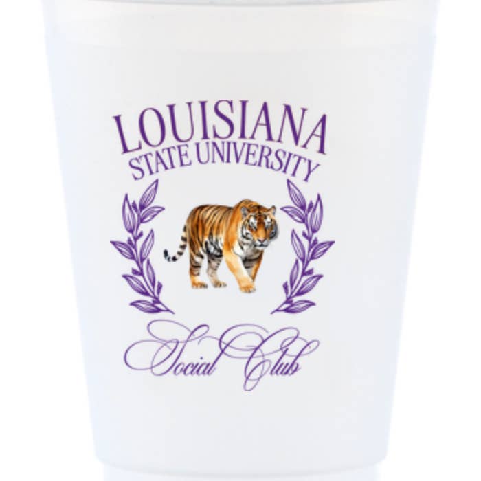 Louisiana State Social Club Shatterproof Cups for wholesale by M2B Designs