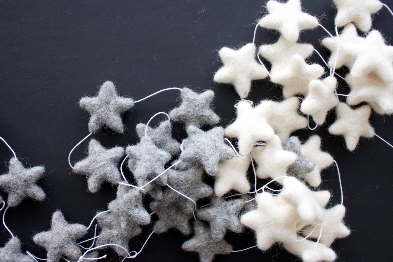 The Butter Flying - Wholesale Bunting/Garland - Felt star garland 9