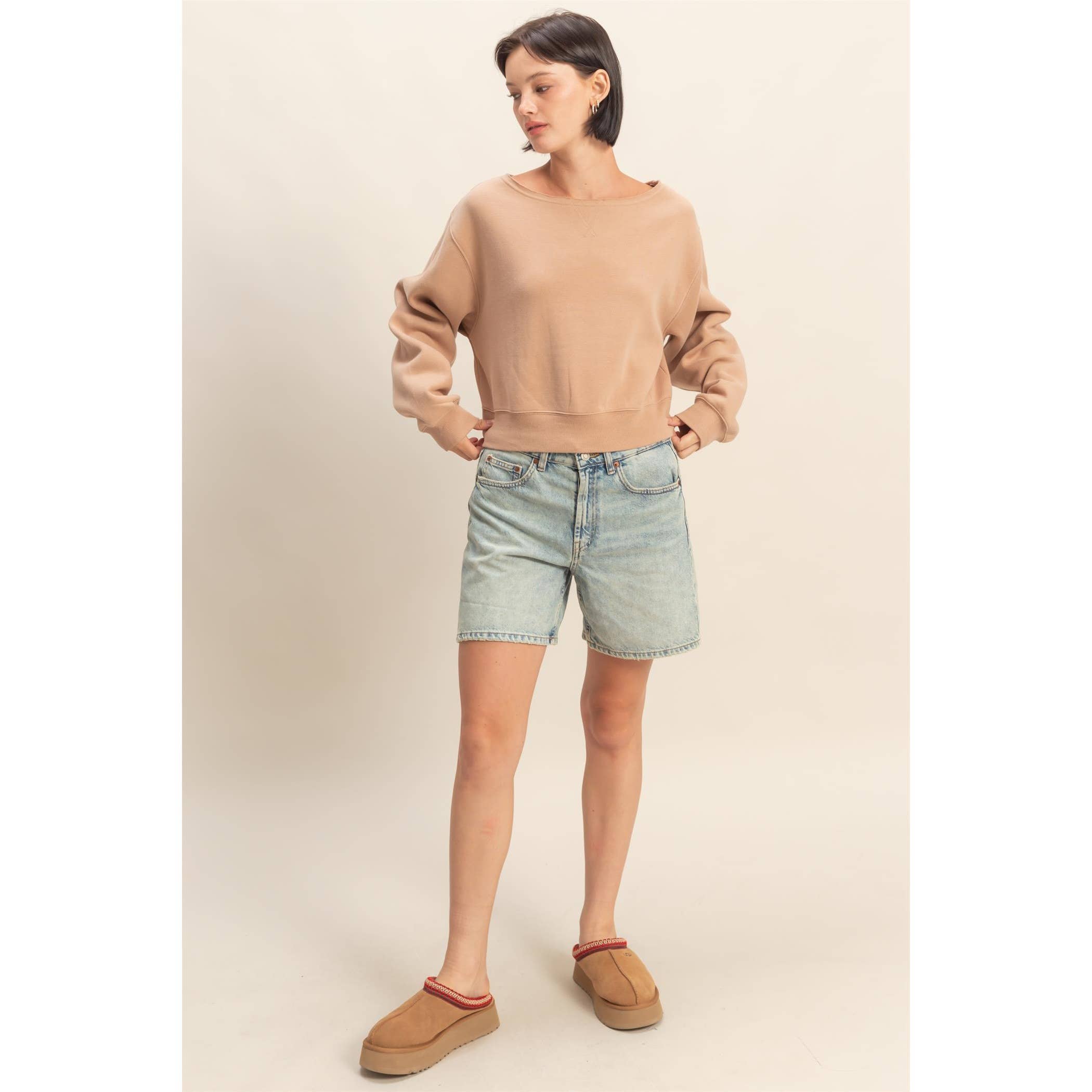 HYFVE - Vente Sweat-shirt – femme - Sweat-shirt à manches longues et col bateau16