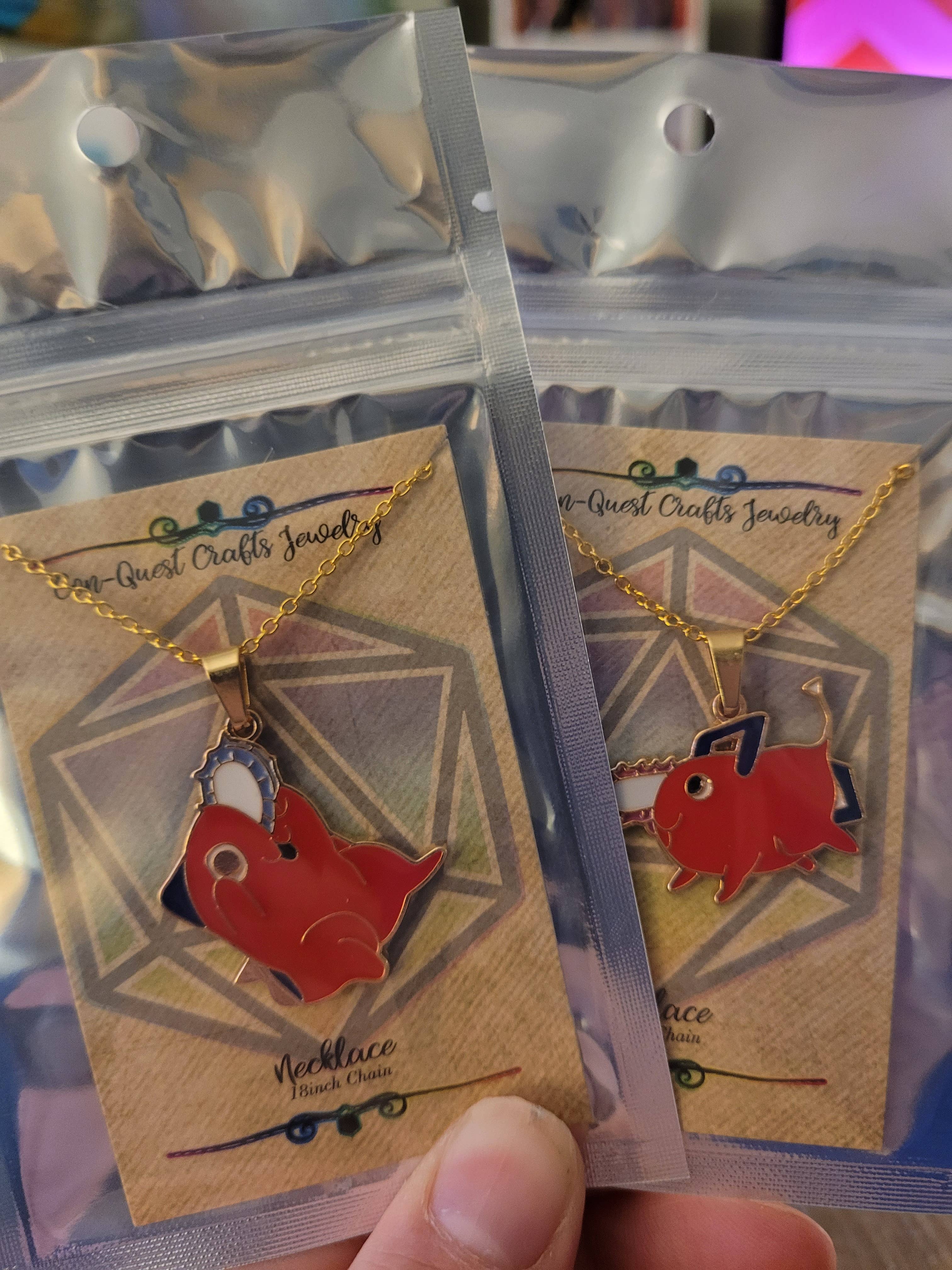 Con-Quest Crafts - Wholesale Jewelry Set - Shounen Anime Inspired Earrings, Necklaces & Zipper Pulls 18