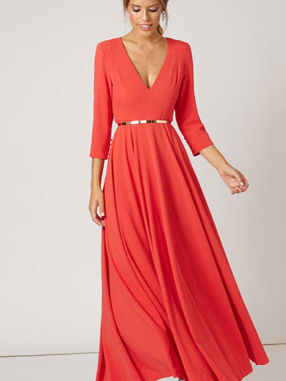 Robe Fifi Rouge Corail · Icônes · pour la vente par Bruna