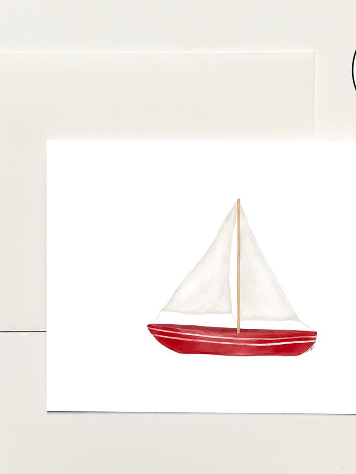 Bateau à Voilier Boîte Note Pliée pour la vente par k.Patricia Designs