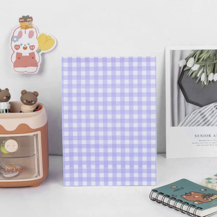 ByHome – Saco de presente por atacado – 25 sacolas de papel dobrável xadrez pastel em 3 cores