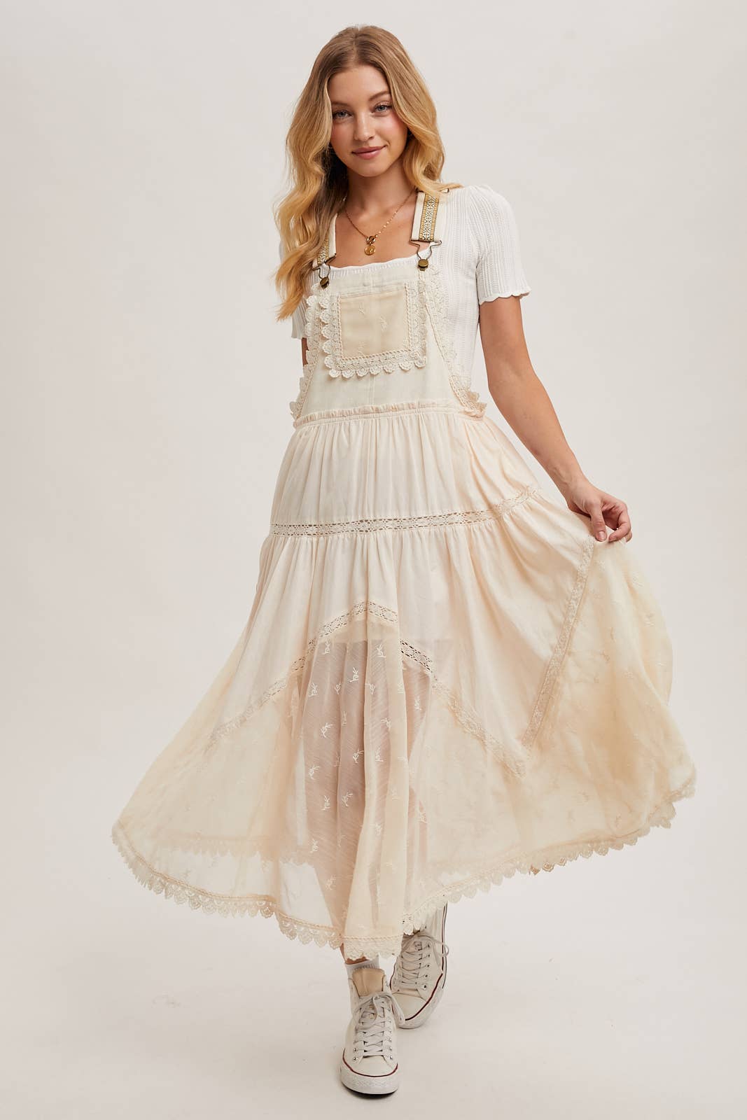 Bluivy - Wholesale Dress - Women's - LACE EMBROIDERED TULLE BIB MAXI DRESS9