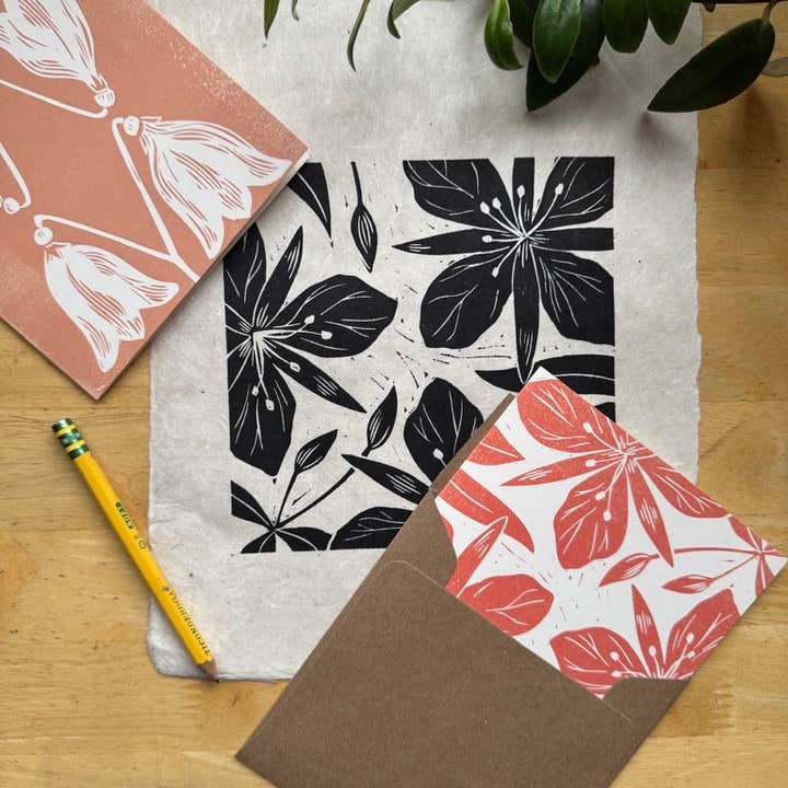 Adrift Prints – wholesale Everyday greeting card – Alaskan Botanicals Greeting Card Pack8