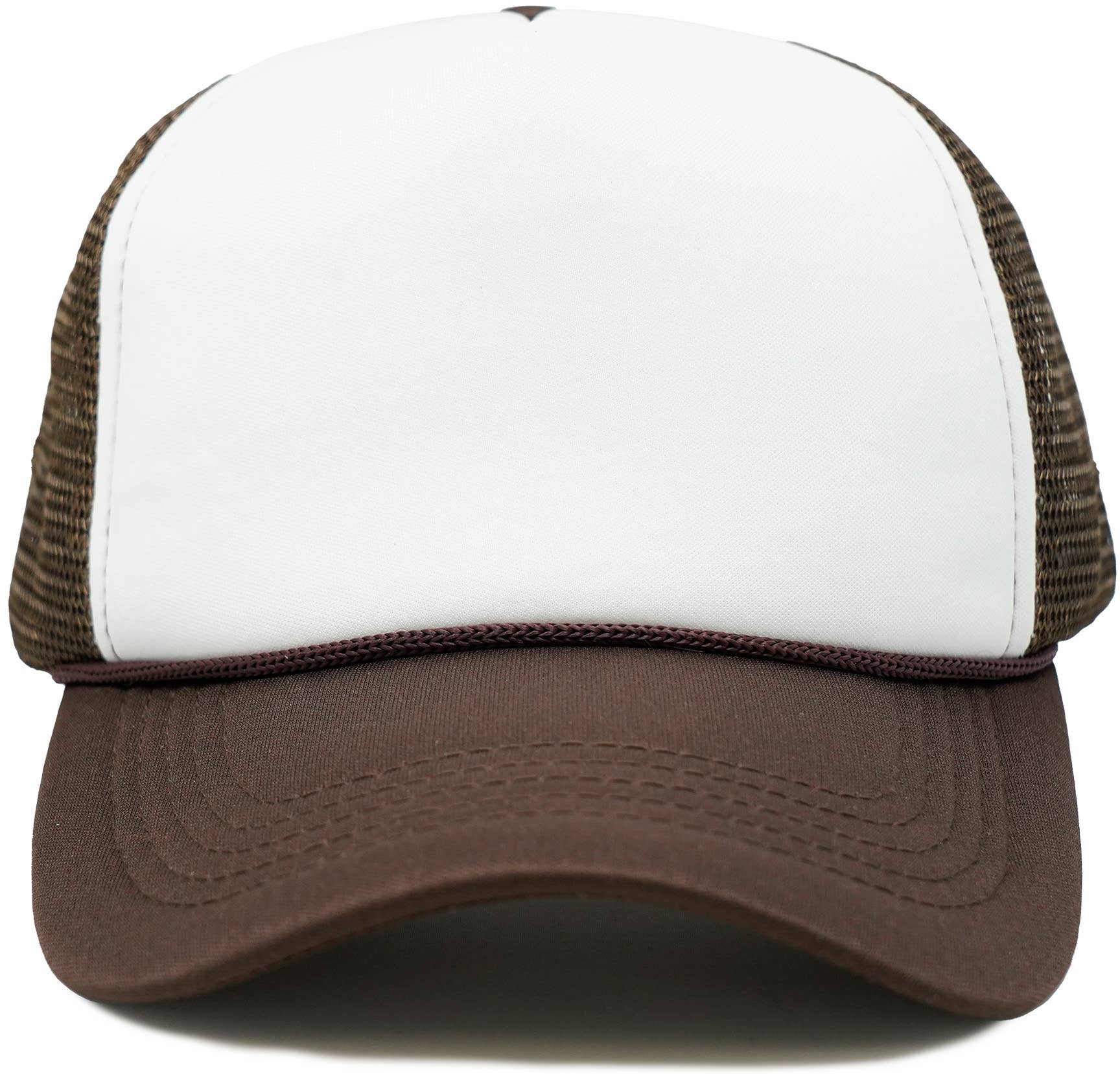 Funky Junque – Engroshandel Trucker hat - Herre – Skum Snapback Trucker Hat - Brun/Hvid3