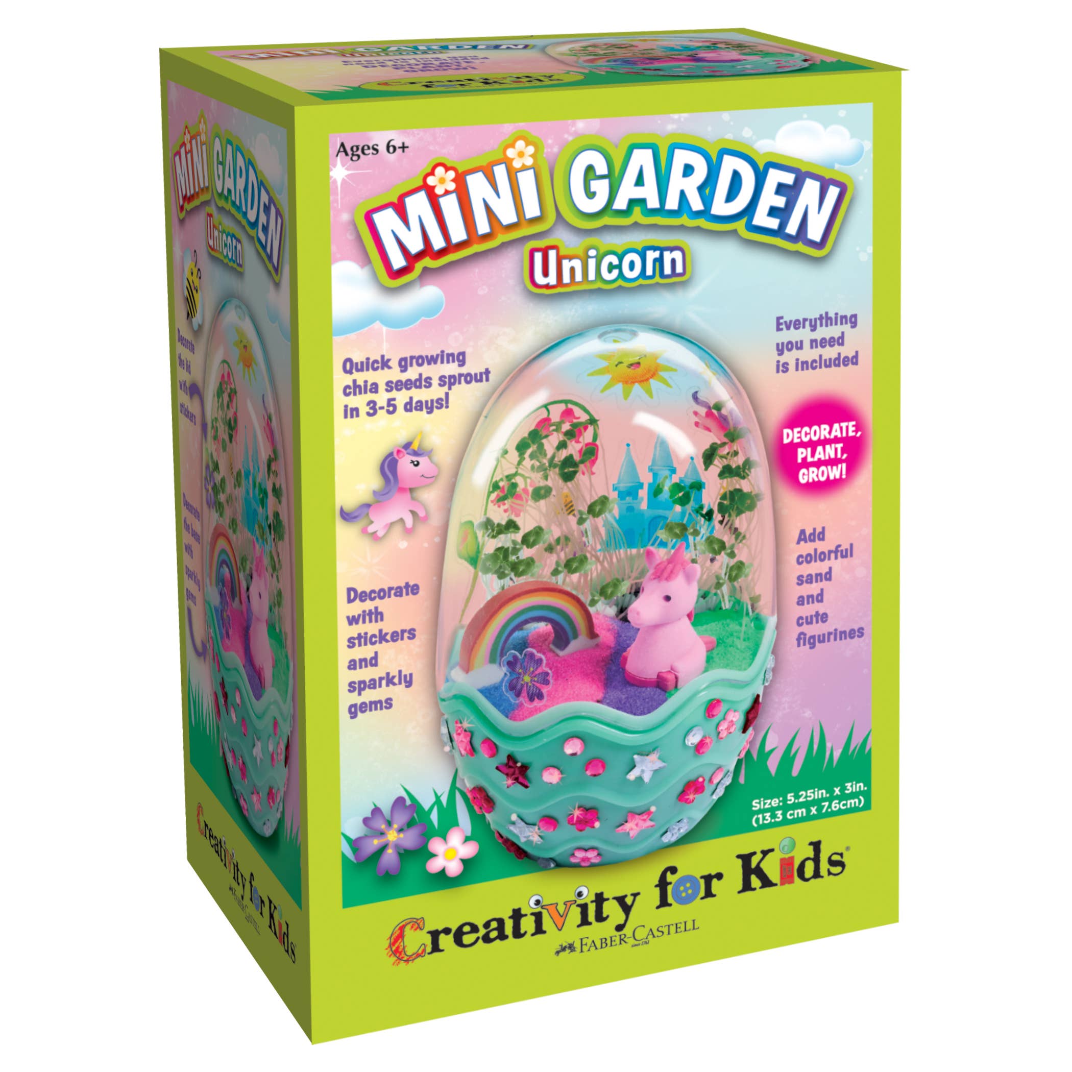 Faber-Castell / Creativity for Kids - Wholesale DIY Craft Kit - Kids - Grow a Mini Garden – Unicorn - DIY Craft Kit for Kids7