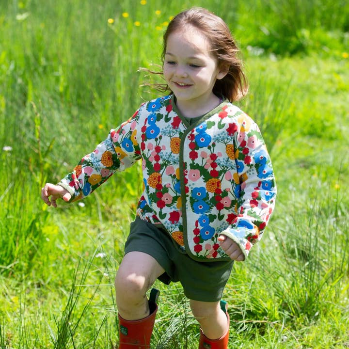 Flora And Fauna Reversible Collarless Spring Jacket for wholesale on Faire12