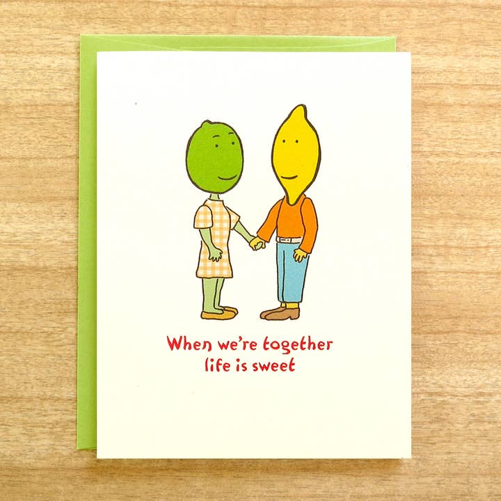 Sweet 'n Sour Love Card for wholesale by INKLOSURES