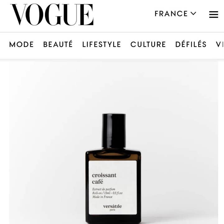VERSATILE PARIS - Vente Parfums à bille - CROISSANT CAFÉ
