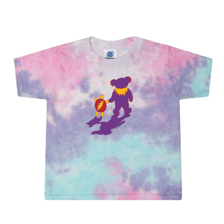 Grateful Dead Terrapin & Bear Tie Dye Toddler T SHIPS END OC for wholesale by Little Hippie LLC