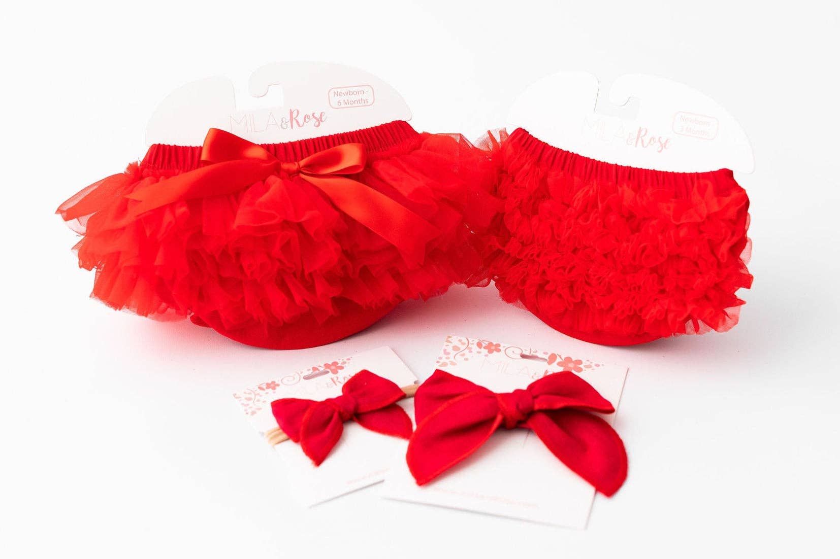 Mila & Rose - Wholesale Tutu - Kids - Red Ruffle Tutu Bloomer1