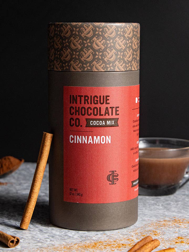 Cinnamon Hot Cocoa Mix for wholesale by Intrigue Chocolate Co.