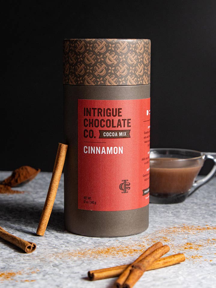 Cinnamon Hot Cocoa Mix for wholesale by Intrigue Chocolate Co.
