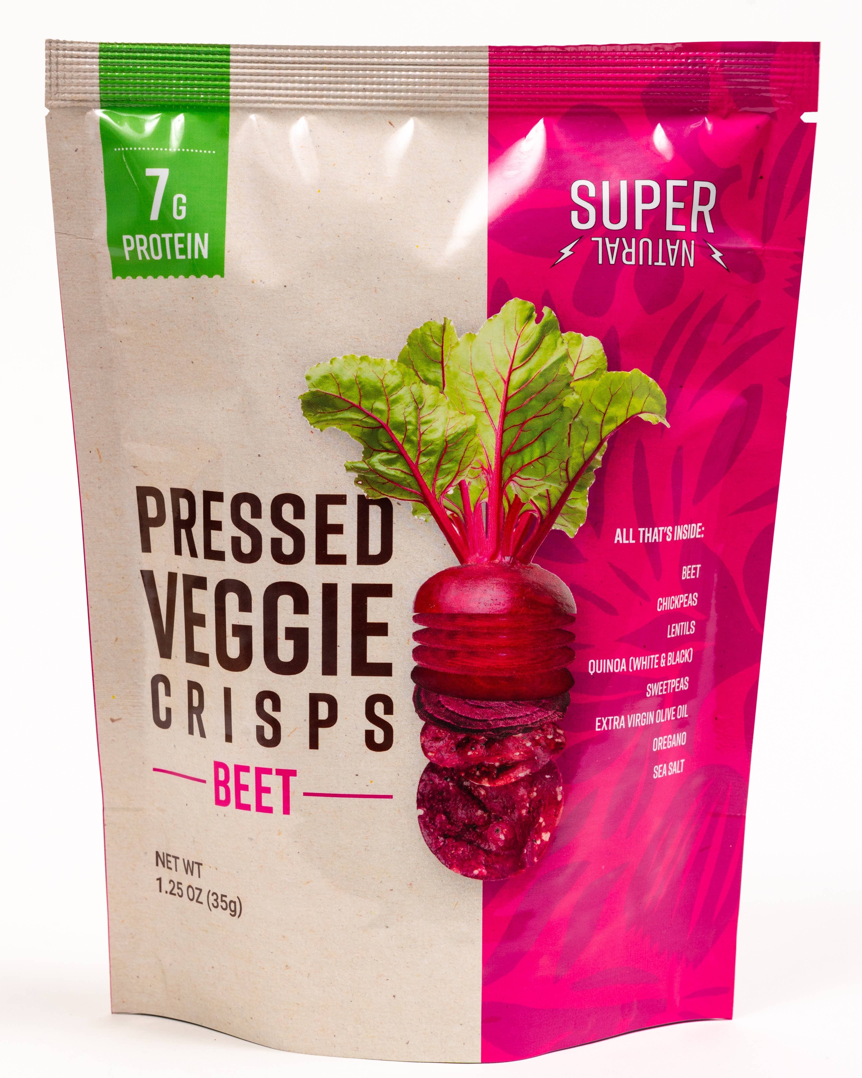 Super Natural – wholesale Crisps – Super Natural Beet Pressed Veggie Crisps 12/2oz bags