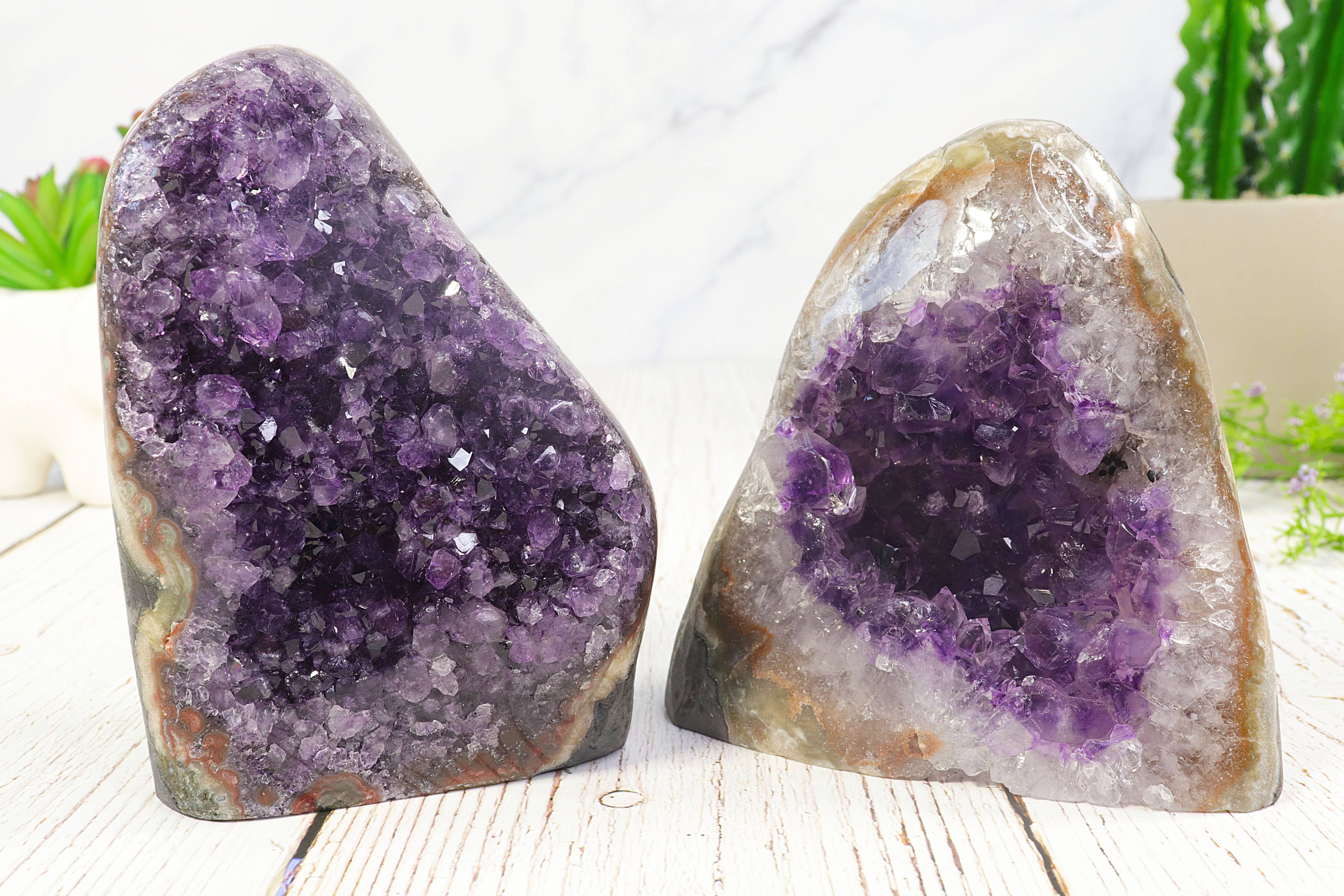 Natures Artifacts Inc - Wholesale Spiritual Stone/Crystal - Amethyst Cluster Druze Natural Decorator1