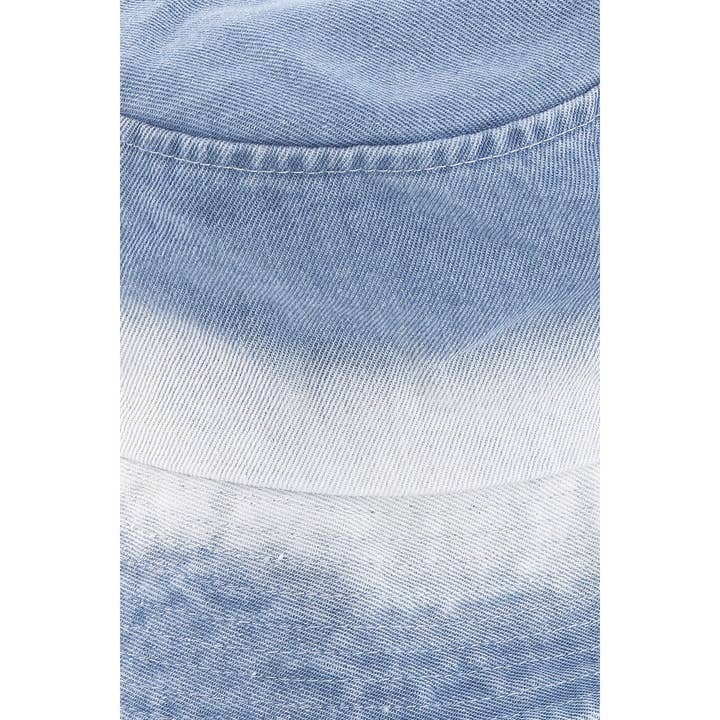 Collections by Fame Accessories - Wholesale Bucket Hat - Women's - Two Tone Denim Bucket Hat1