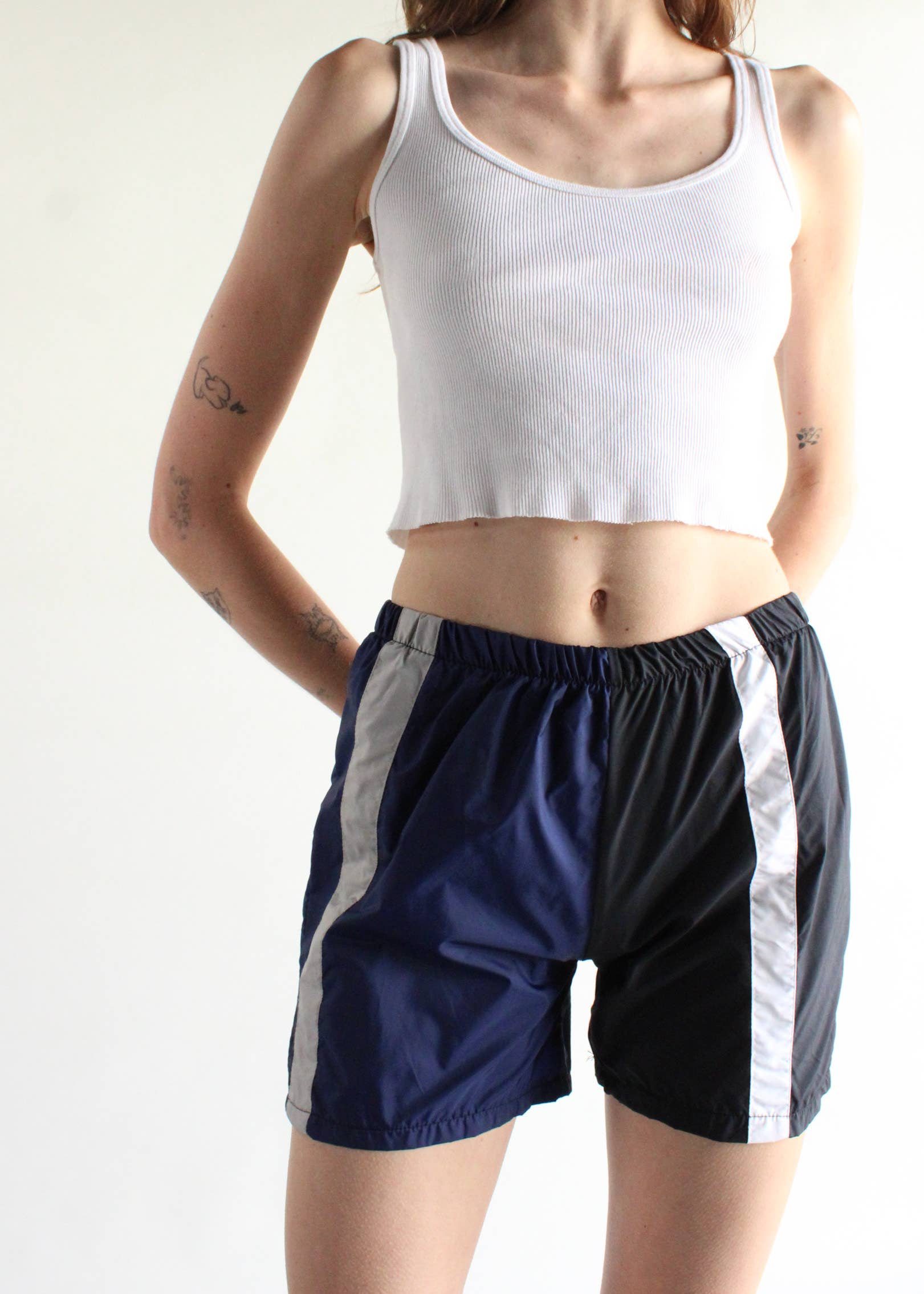 American Recycled Clothing - Wholesale Shorts - Women's - Pieced Track Short Bundle3