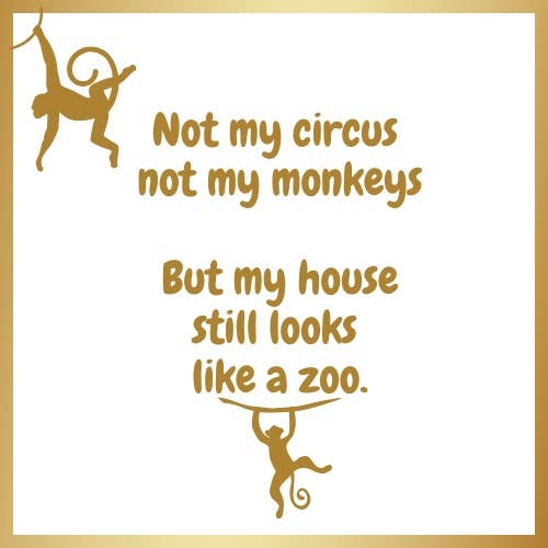 Maven Home - Wholesale Disposable Napkin - Linen-Feel Cocktail Napkins, Not My Circus7