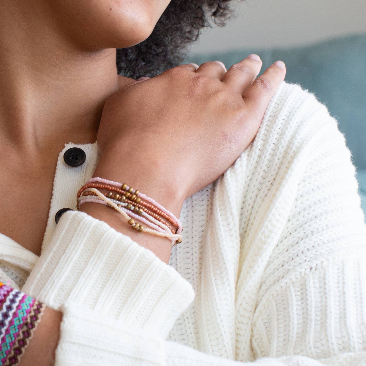 Lucia's Imports – wholesale Jewellery set – Trio of Hope Bracelet (Sale)2