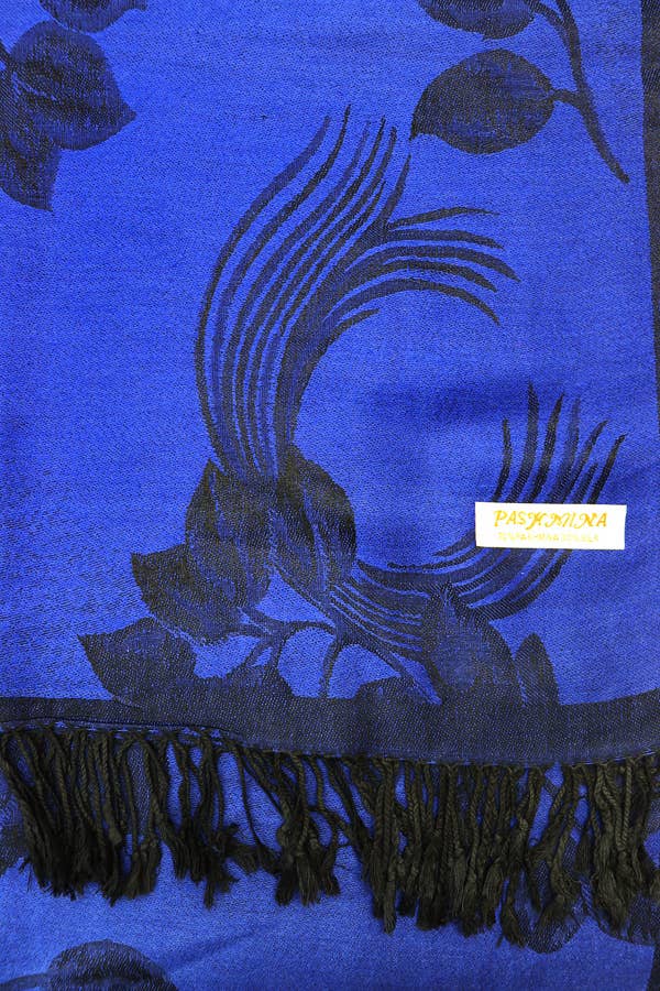 Cap Zone - Wholesale Scarf - Women's - Rose Floral Faux Silk Pashmina Wrap Scarf18