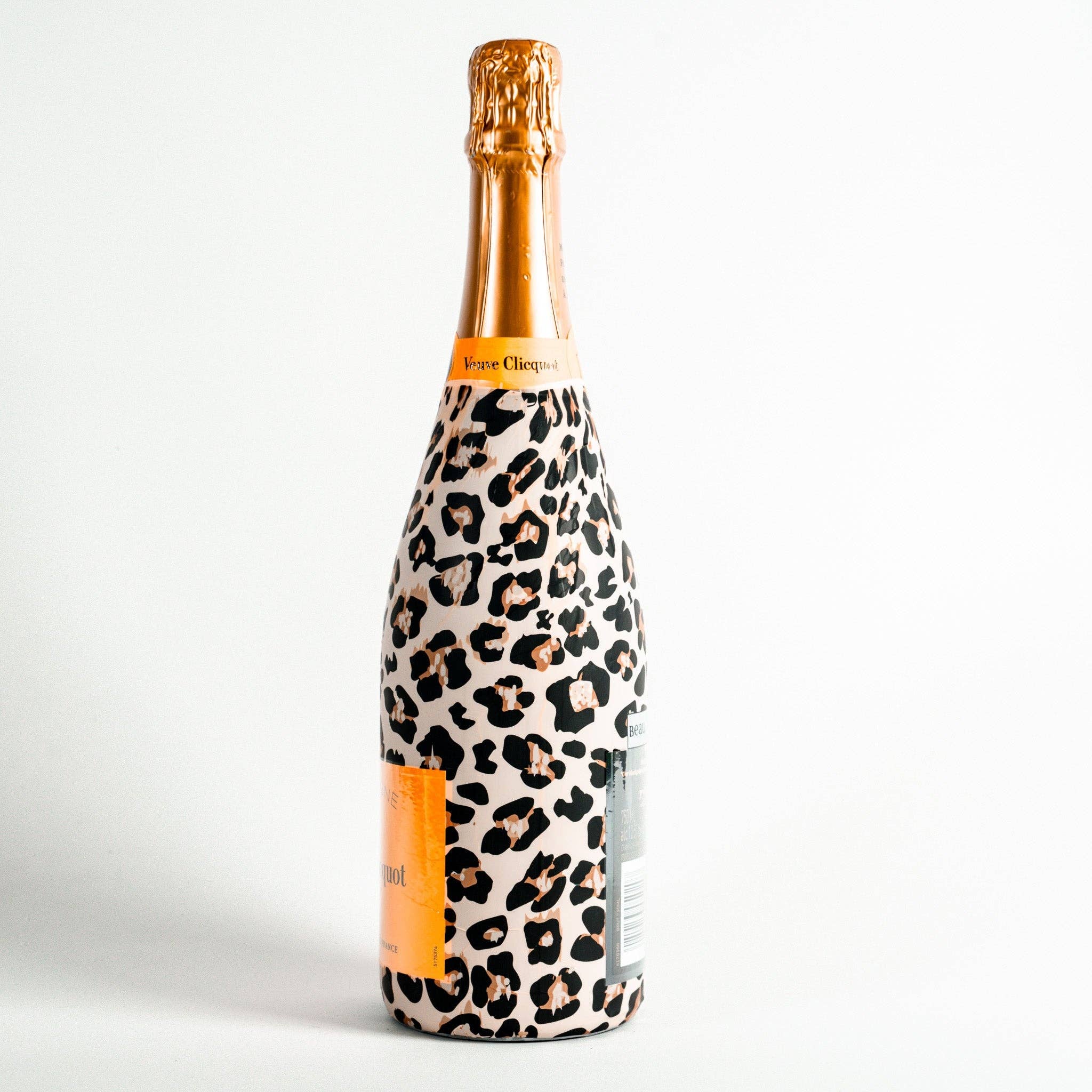Beau Bottles - Vente Pochette cadeau pour bouteille de vin - Beau Bottles Tan Leopard - Collection Champagne1
