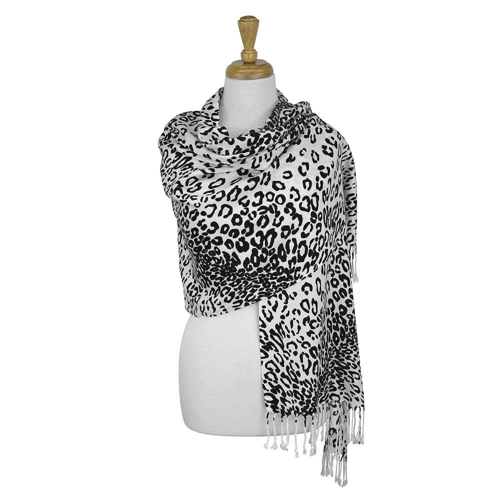 Sensibling Corp. - Wholesale Scarf - Women's - Leopard Print Pashmina Scarf Shawl13