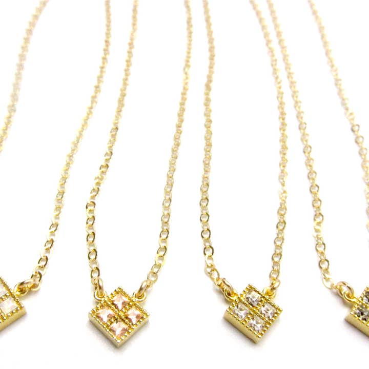 Collana in argento Sterling con cristalli Swarovski per la vendita all'ingrosso da parte di Jessica Elliot Jewelry