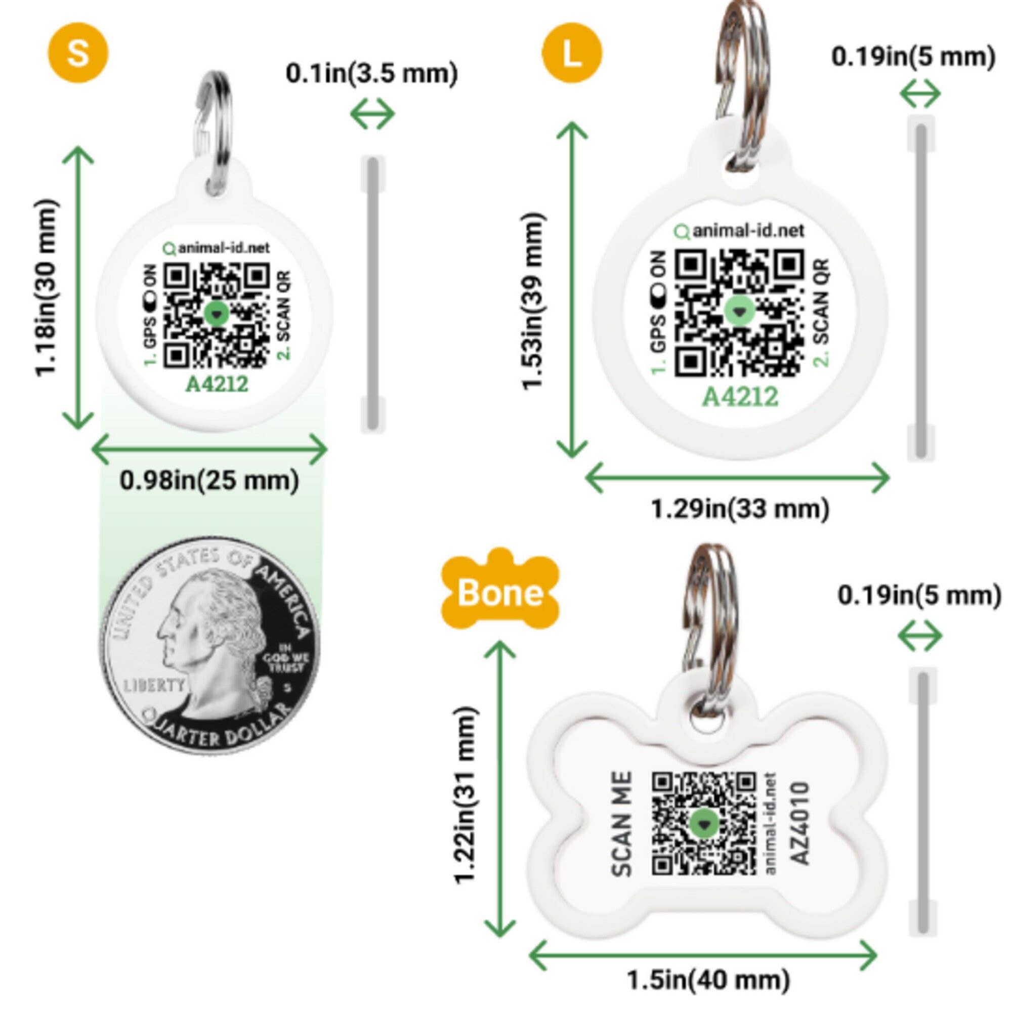 Animal ID - Wholesale Pet Identification Tag - Cat/Dog - Dog Id Tag Personalized, Custom Dog Tag For Puppy - ID Tag3