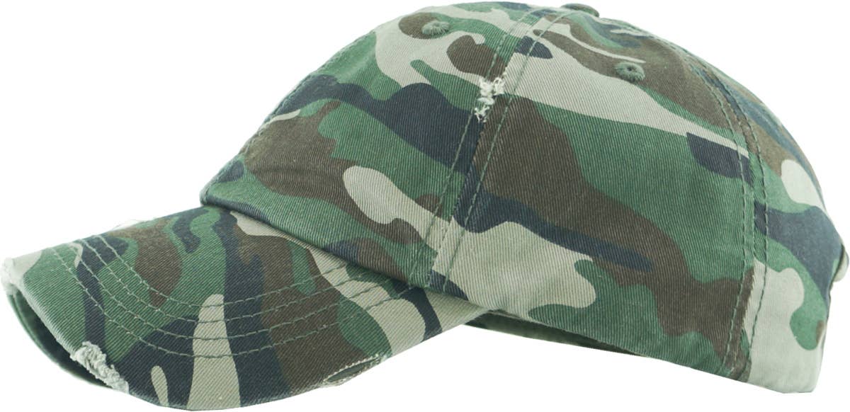 KBETHOS - Wholesale Ponytail Cap - Women's - Ponytail Washed Distressed Cotton Cap10