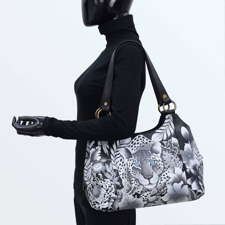 Anuschka | Vanya Lara (USA) - Wholesale Satchel - Women's - Hand-Painted Leather Triple Compartment Large Satchel - 6525