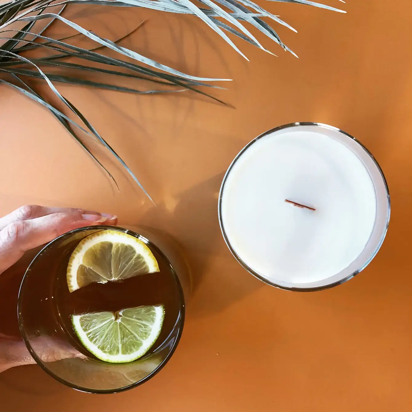 sable candle co. - Wholesale Jar/Filled Candle - Private Label 8oz Clear Tumbler Soy Wax Candle2