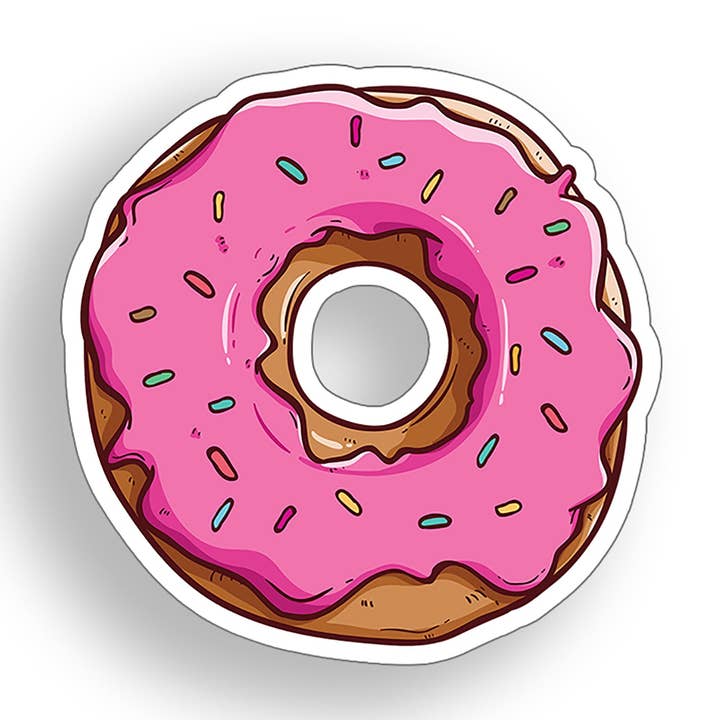 Donut Sticker 3 inch for wholesale by Real Sticky