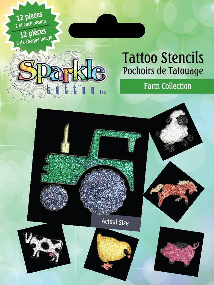 Farm Stencil Kollektion för wholesale av Sparkle Tattoo