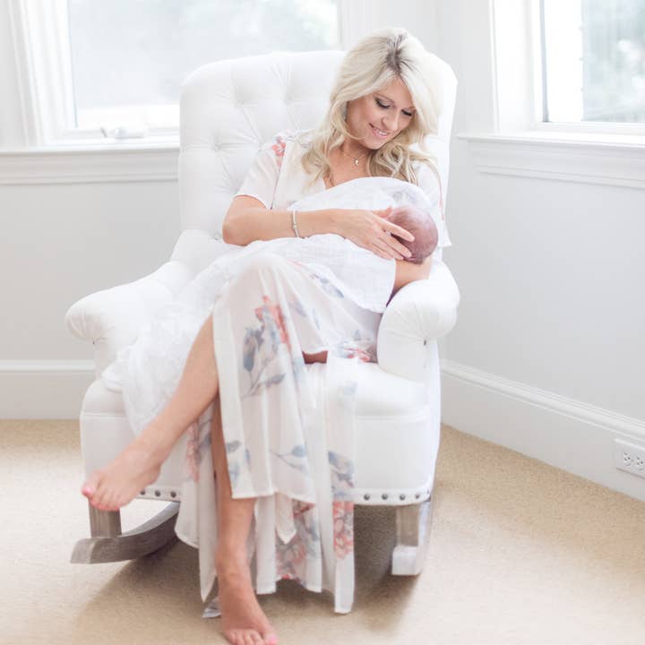 Natemia - Wholesale Swaddle - Baby - Muslin Bamboo Swaddle Blankets in White - 2 pack