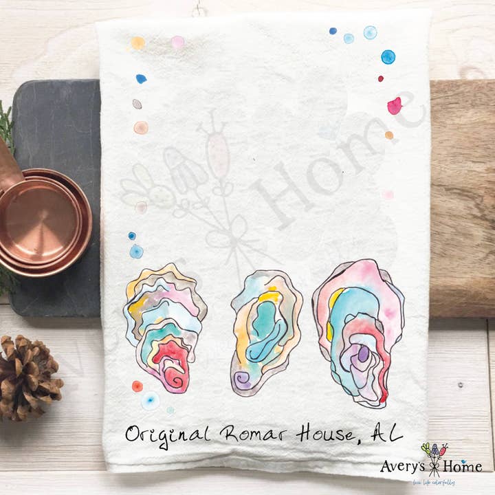 Avery's Home - Vente Torchons - Torchon Personnalisable Souvenir Océan Coquilles d'Huître49