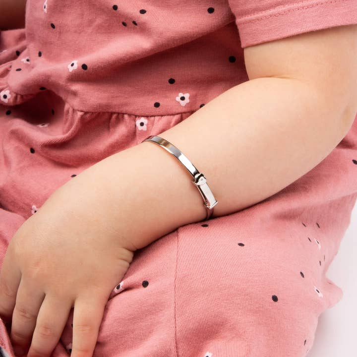 Gecko Jewellery - Venta al por mayor Brazalete - Bebés - Brazalete expandible en forma de corazón con diamante1