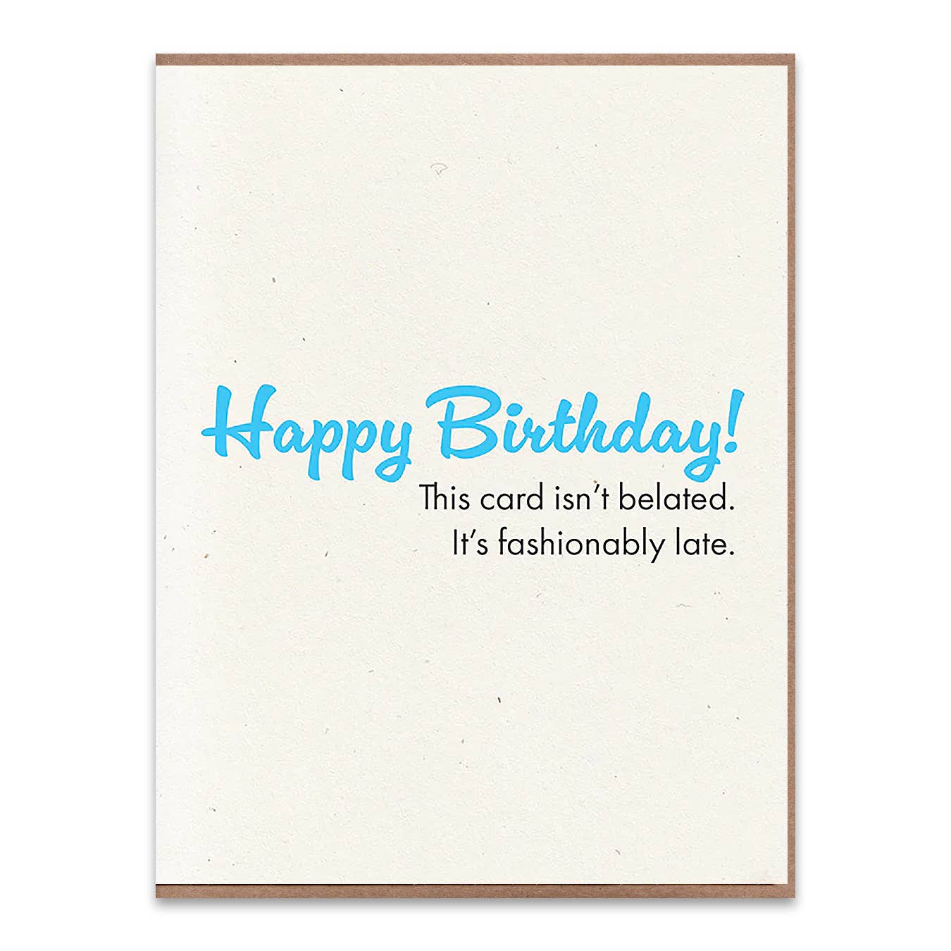 Lady Pilot Letterpress - Vente Cartes d'anniversaire - Carte de vœux d'anniversaire à la mode en retard0