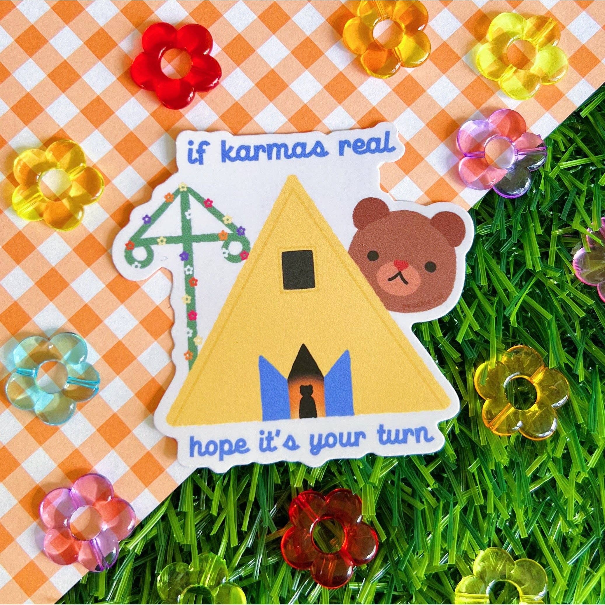 Peachie Kei - Wholesale Sticker - Karma Horror Temple Sticker
