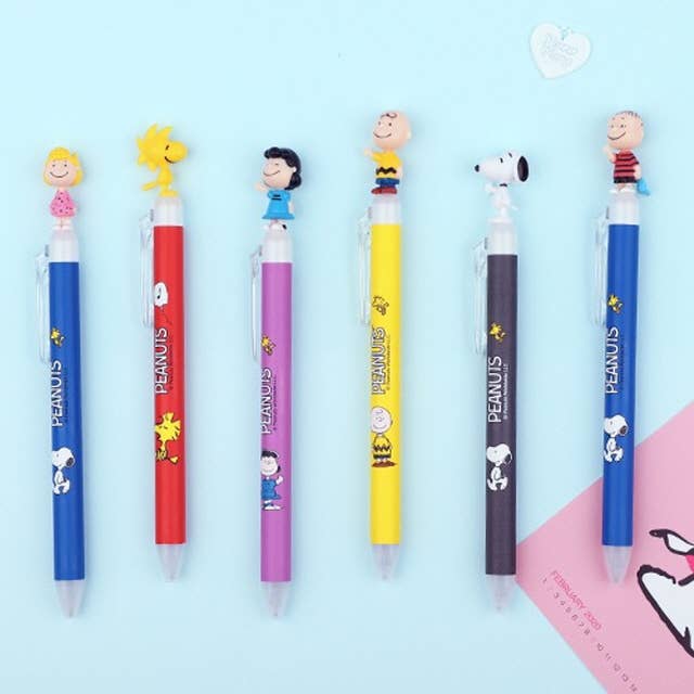 K-Wonderland - Wholesale Pen - Peanuts Snoopy & Friends Figure Mascot Ball point Pen 0.5mm2