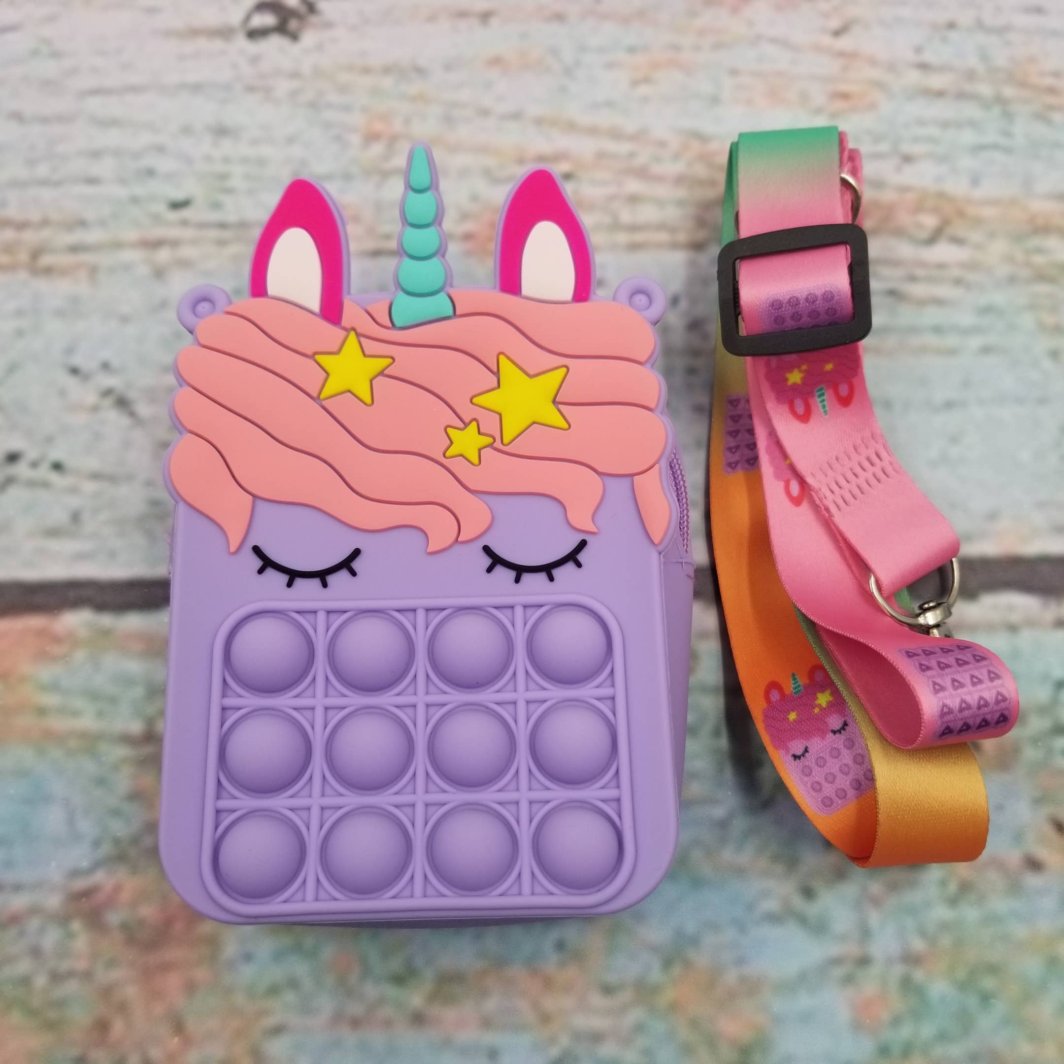 MIAS SHOP – wholesale Fidget toy – Kids – Unicorn Pop Bag Push Bubbles Fidget Toys0