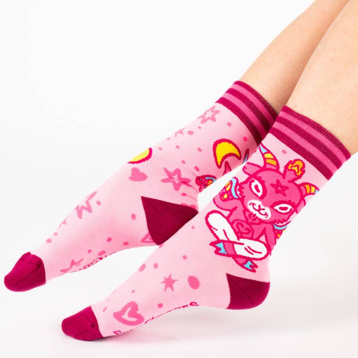 FootClothes LLC – Meias - Unissexo por atacado – Meias fofas Baphomet
