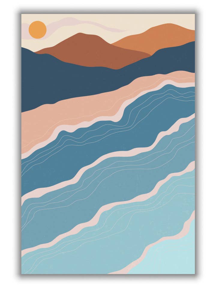 Beach and mountains #1 for wholesale by Stanley Print House