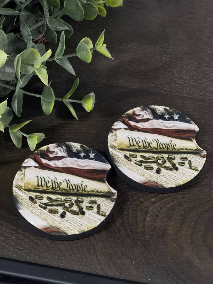2nd We The People Car Coaster Set for wholesale by CMD Wholesale